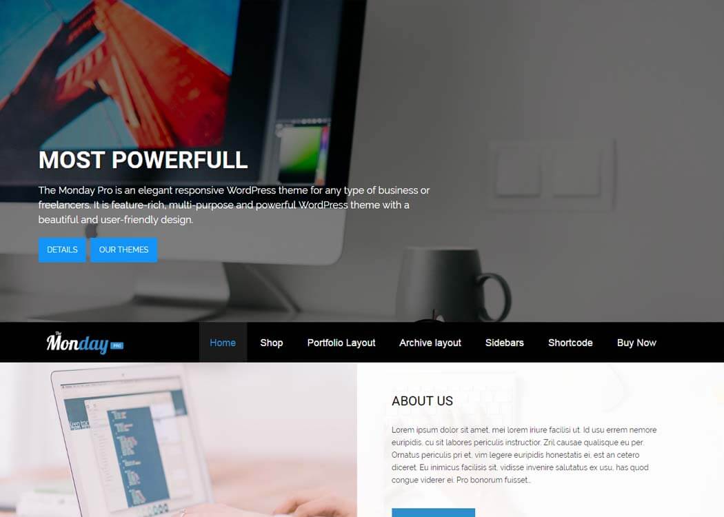 The Monday Pro - Best Premium WordPress Themes and Templates