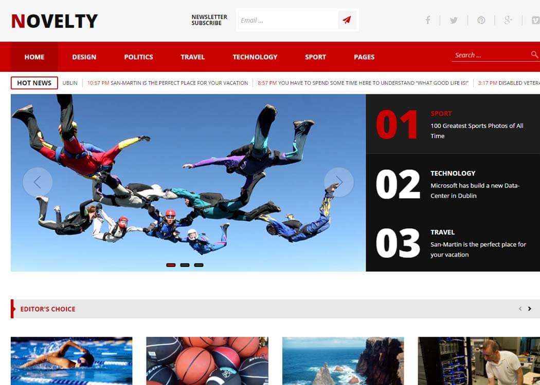 Novelty - WordPress News- Magazine Theme