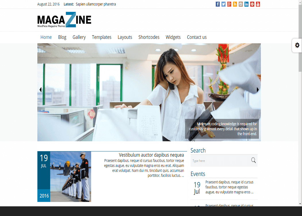 Magazine - WordPress News- Magazine WordPress Theme