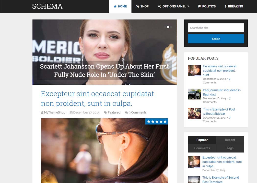 Schema - WordPress Blog Theme