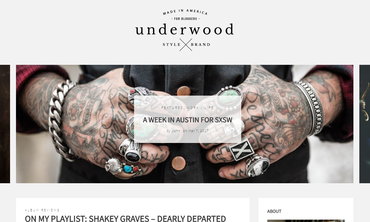 Underwood - Best Premium WordPress Blog Theme