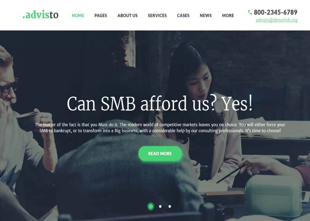 Advisto - WordPress Business Theme