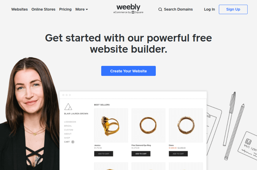 Weebly - 最快的電子商務託管