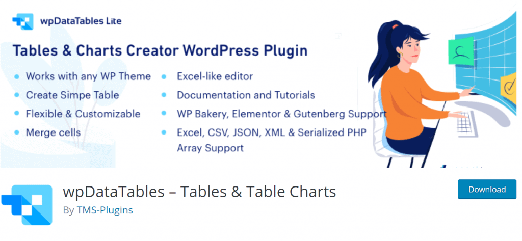 wpDataTable 最好的 WordPress 表格插件