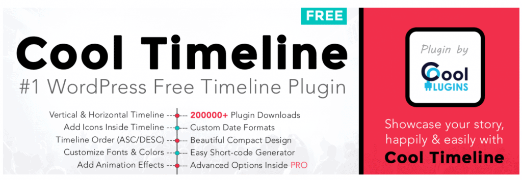 最佳 WordPress 时间线插件 Cool Timeline Pro