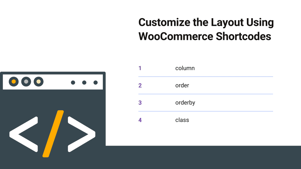 使用 WooCommerce 簡碼自定義佈局