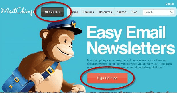 Boletins informativos por e-mail MailChimp - Uma vida WP