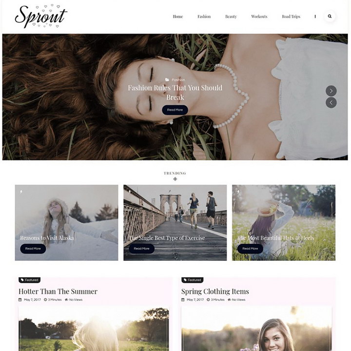 Sprout - 個人博客 WordPress 主題