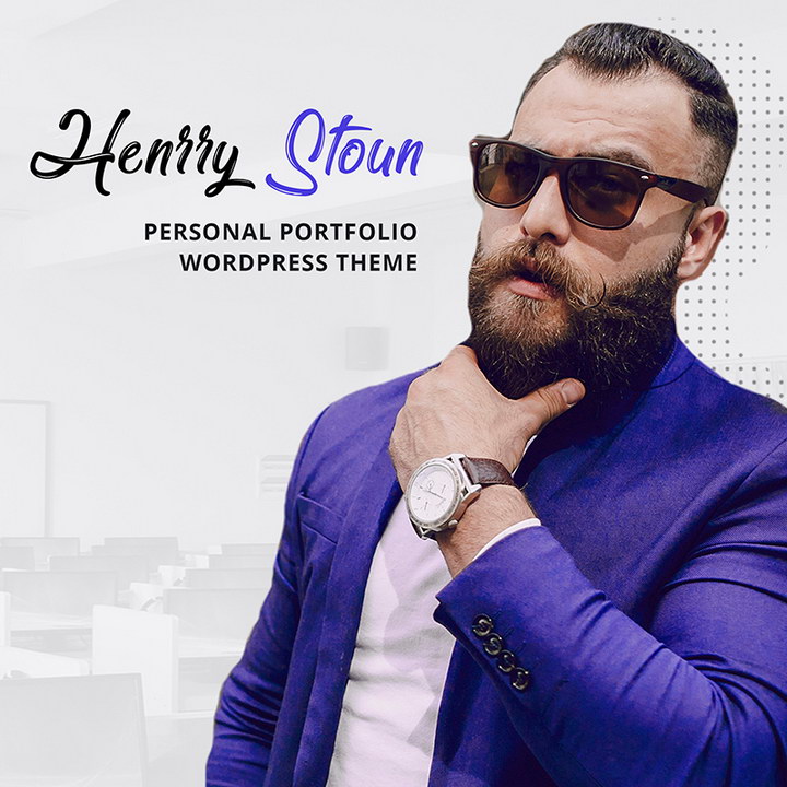 Henry Stoun - 個人網站 WordPress 主題