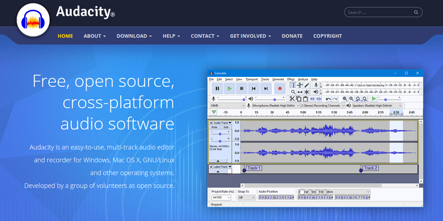 โอเพ่นซอร์ส Audacity