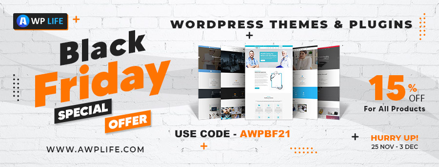 AWPLIFE WordPress 黑色星期五特卖