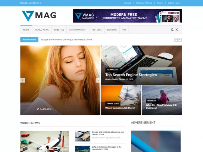 VMag WordPress teması