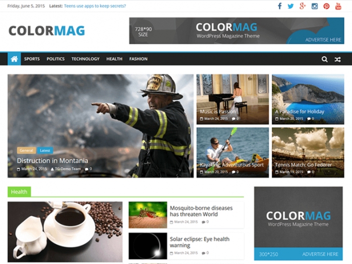 ColorMag WordPress teması