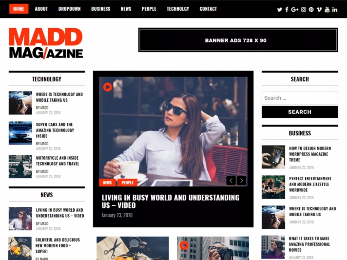 Mad Magazine WordPress teması