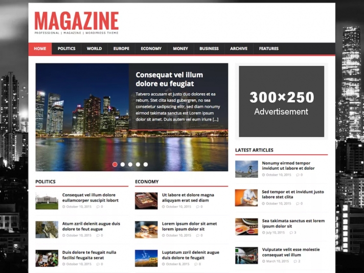 MH Magazine Lite WordPress teması