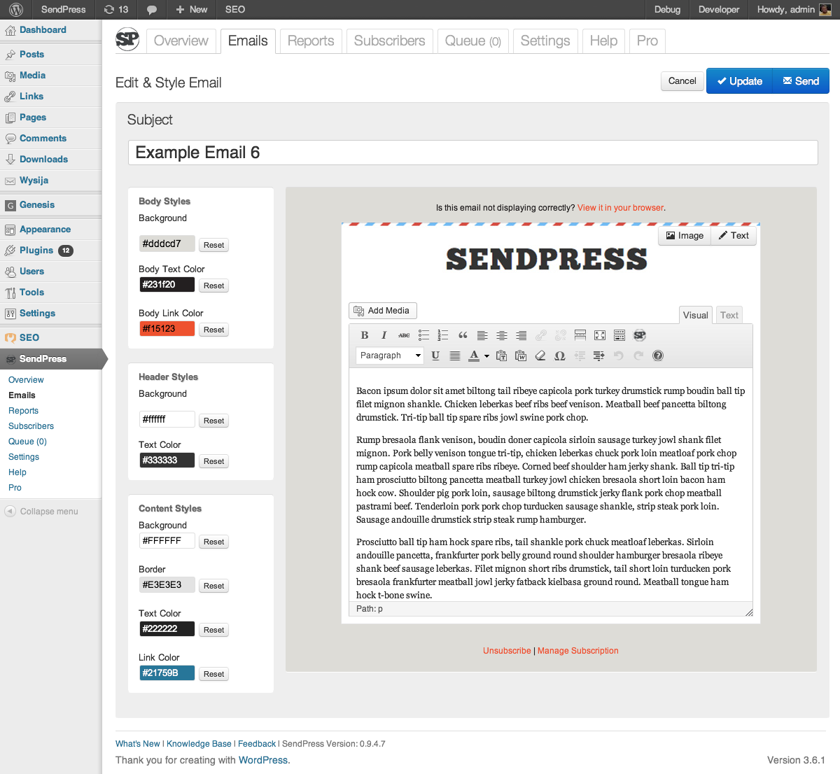 SendPress WordPress 电子邮件营销插件