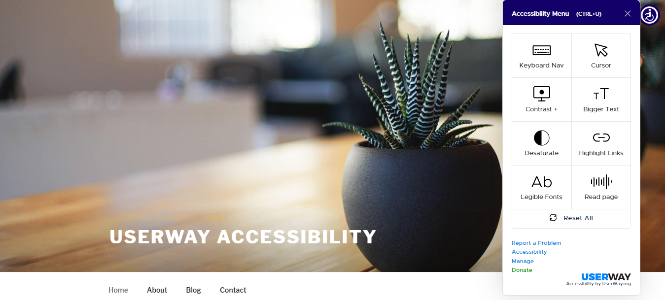 UserWay WordPress eklentisi ile erişilebilirlik
