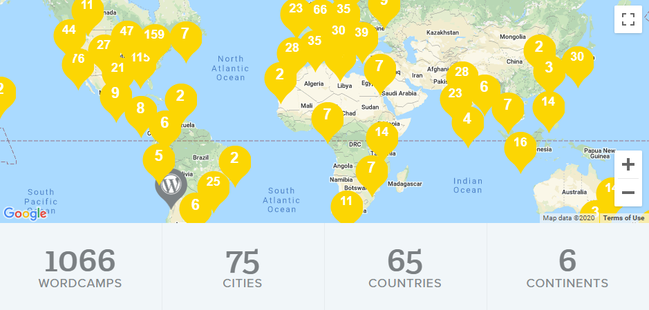 Dünya çapında WordCamp konferansları