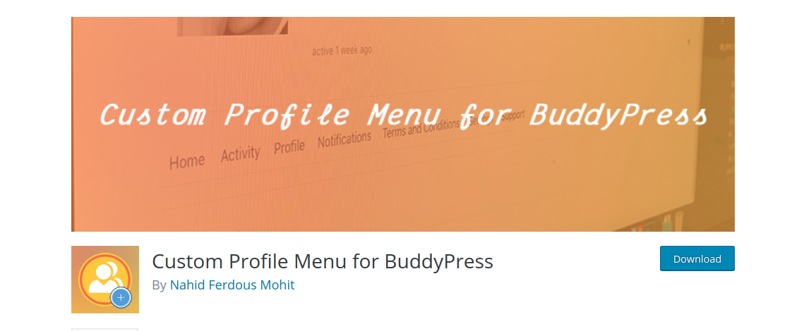 BuddyPress 的自定義配置文件菜單