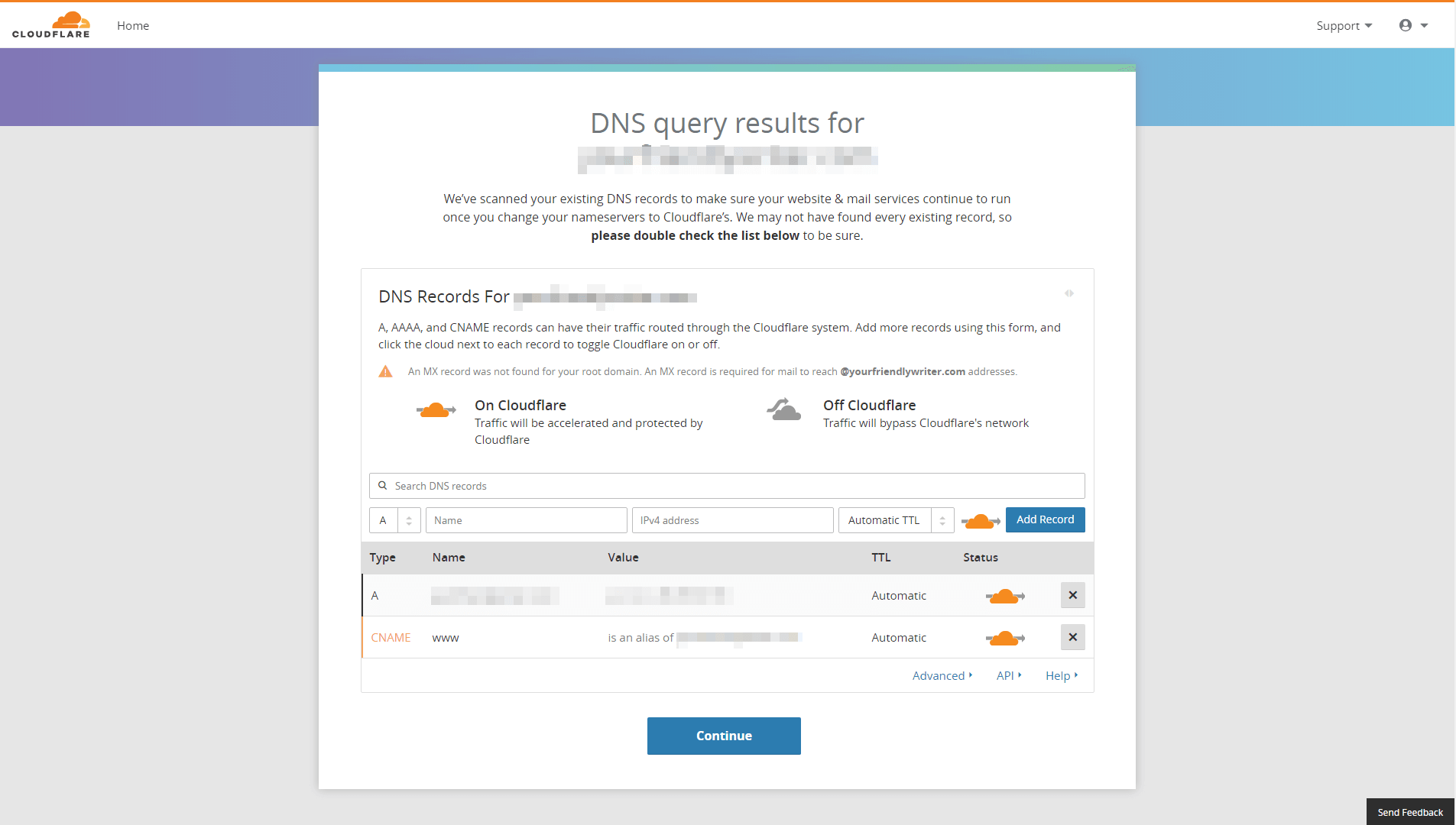 檢查您的 DNS 設置。