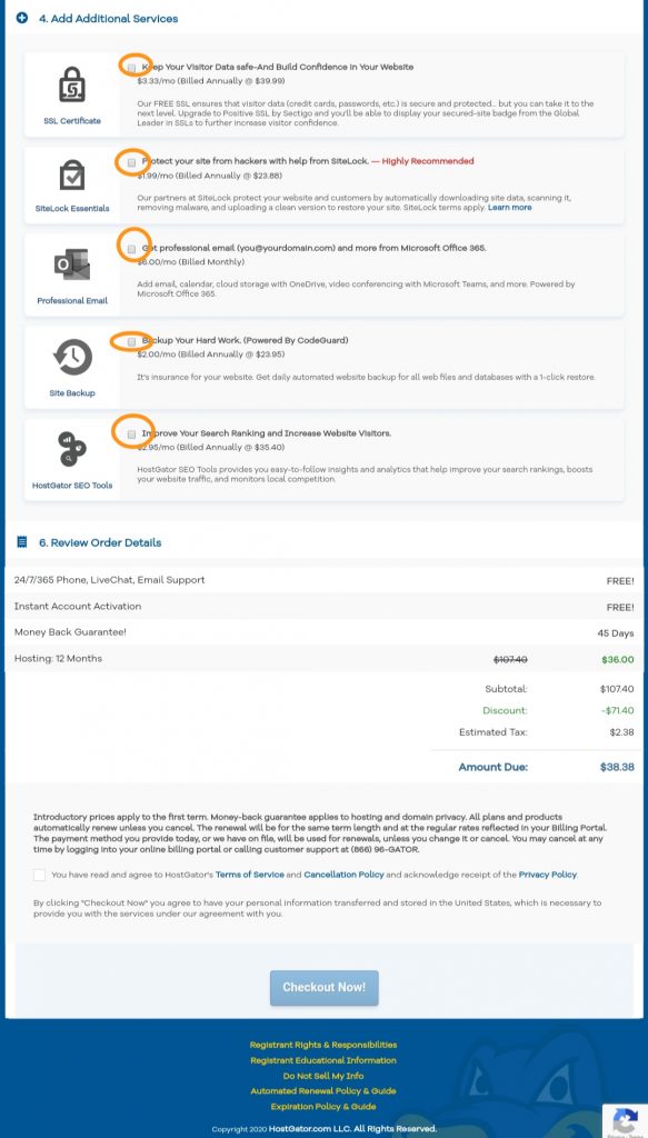 pilih paket hosting