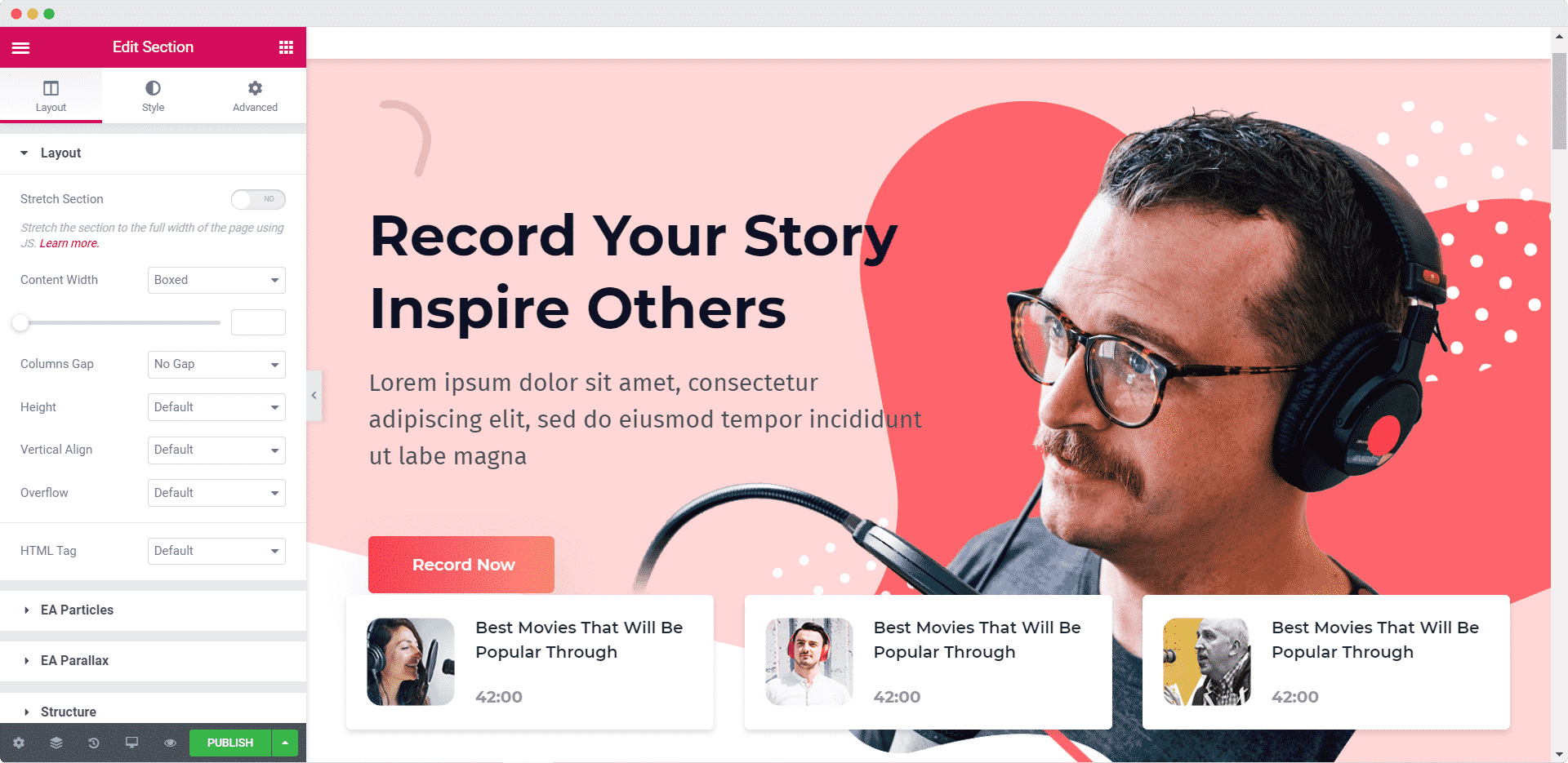 Design Your Podcast Website In WordPress In 5 Minutes [Elementor Template] 1