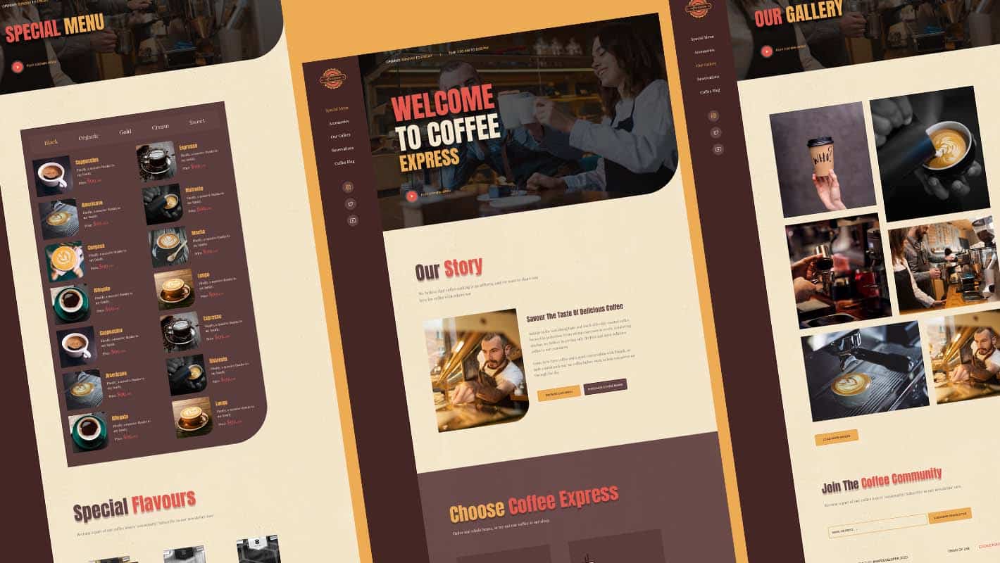 Coffee Shop Website