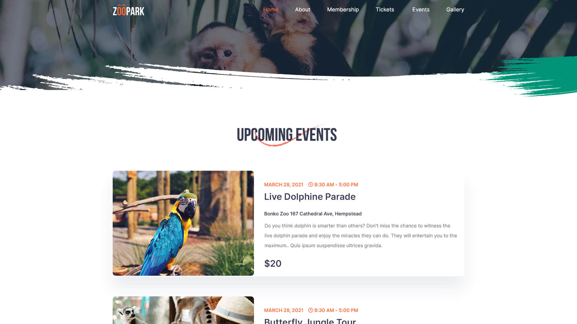 Zoo Website