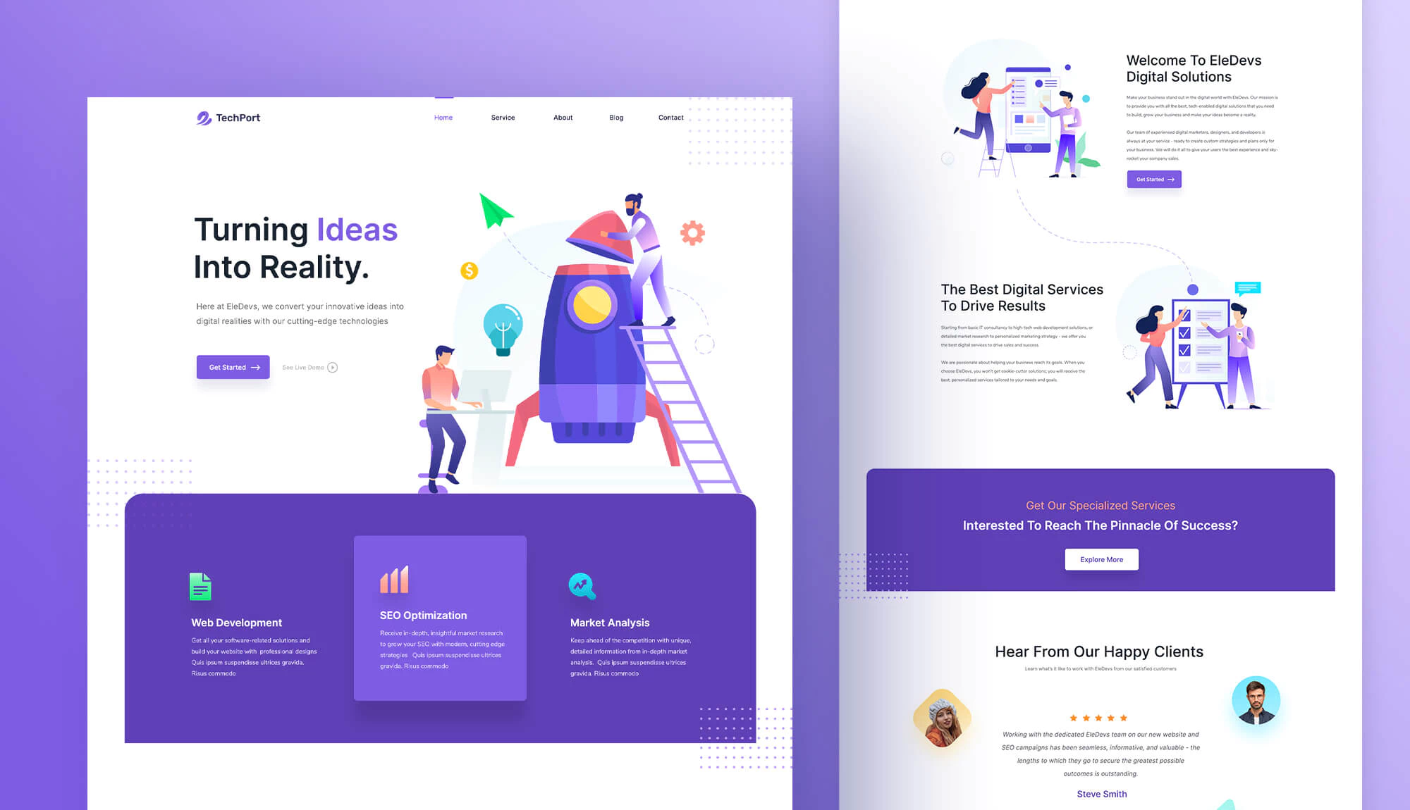 ready Elementor templates