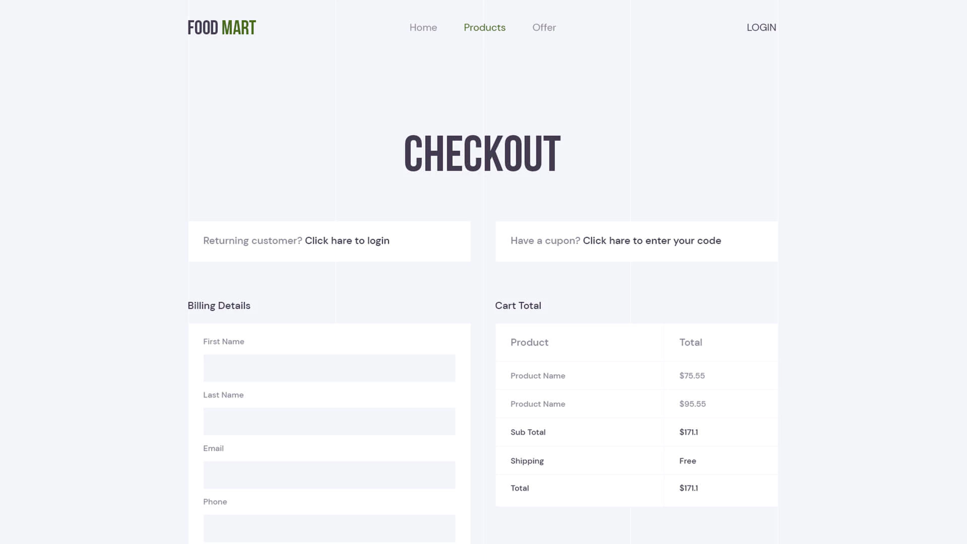 Online Grocery Shop Website On WordPress