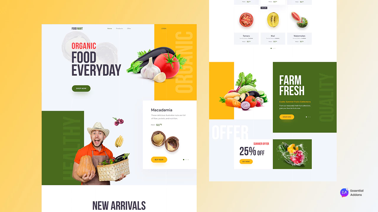 Online Grocery Shop Website On WordPress