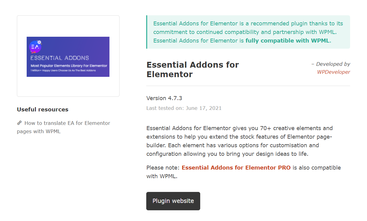 Essential Addons And WPML Partnership Announcement 1