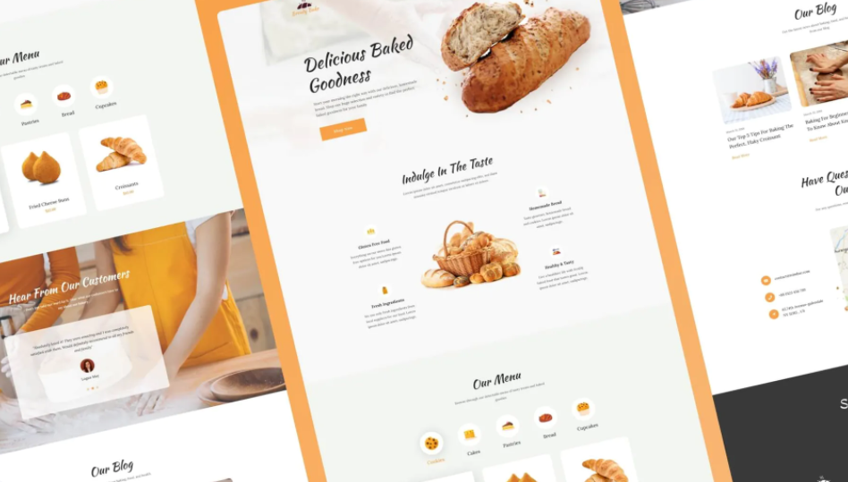 Food blog templates