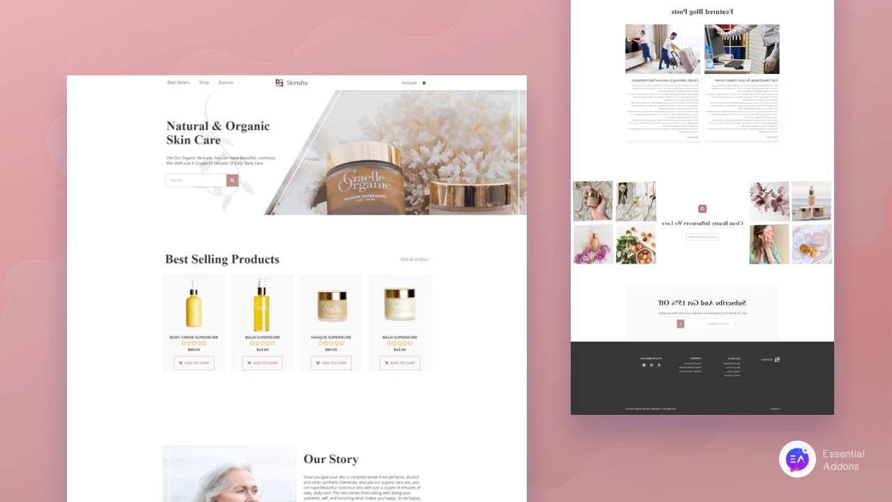 skincare store website