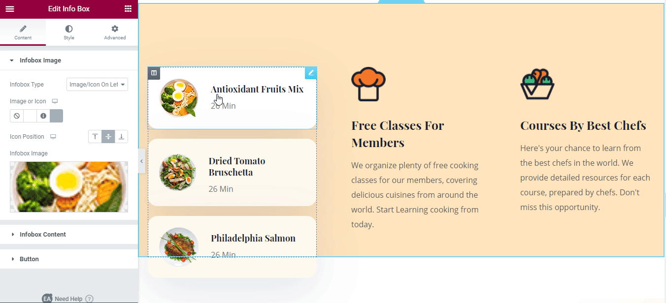 Cooking Class Website Bitesize