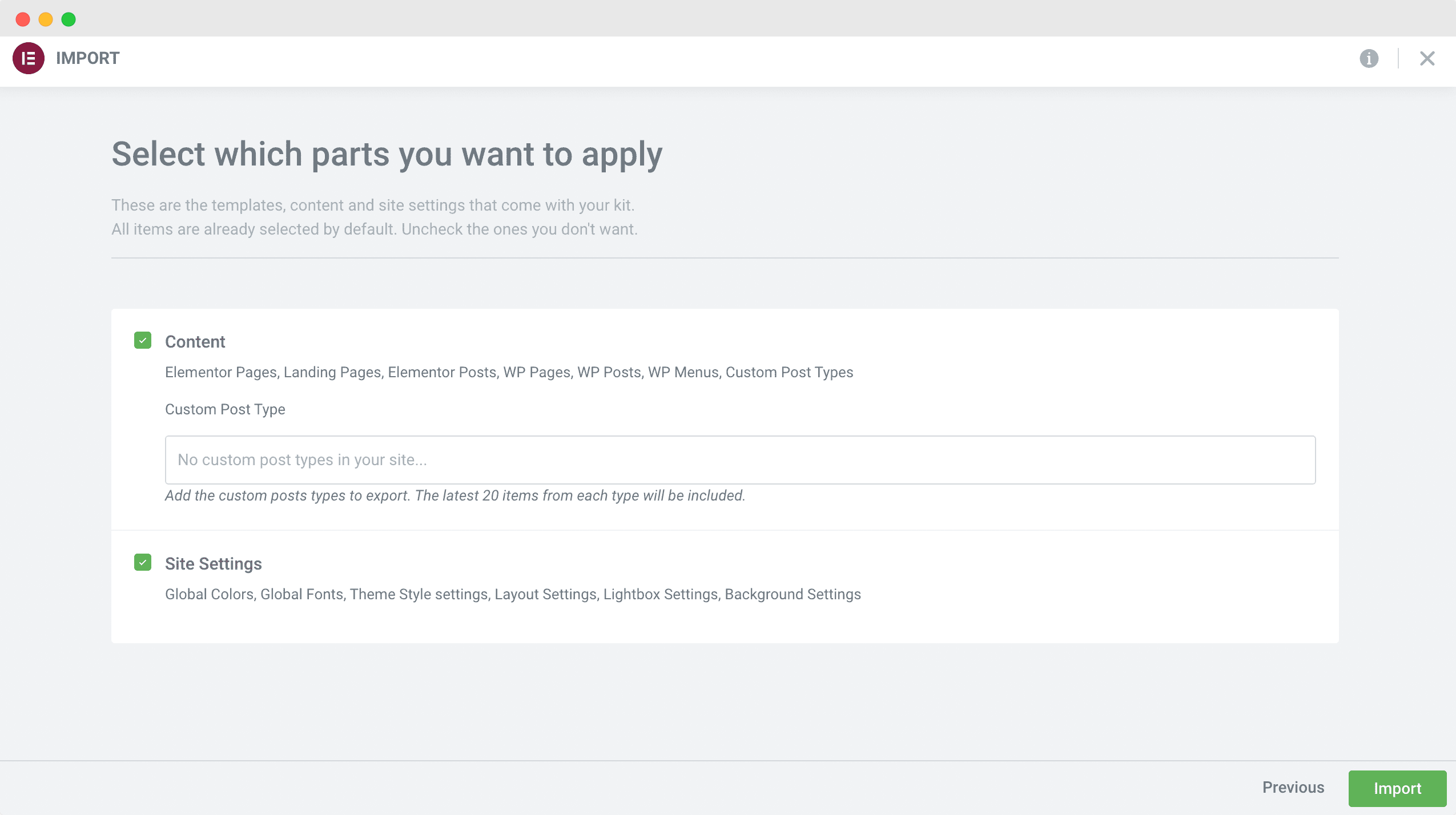 Elementor Wireframe Kits