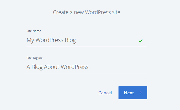 创建一个新的 wordpress 网站