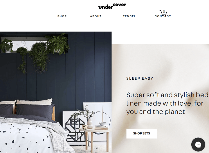 Undercover Living - Online-Shop mit Website-Beispielen