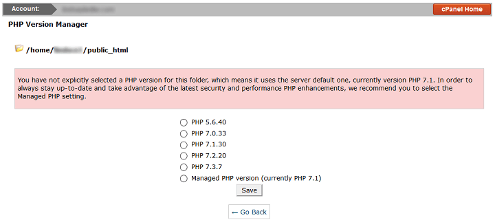 escolha-versão-php