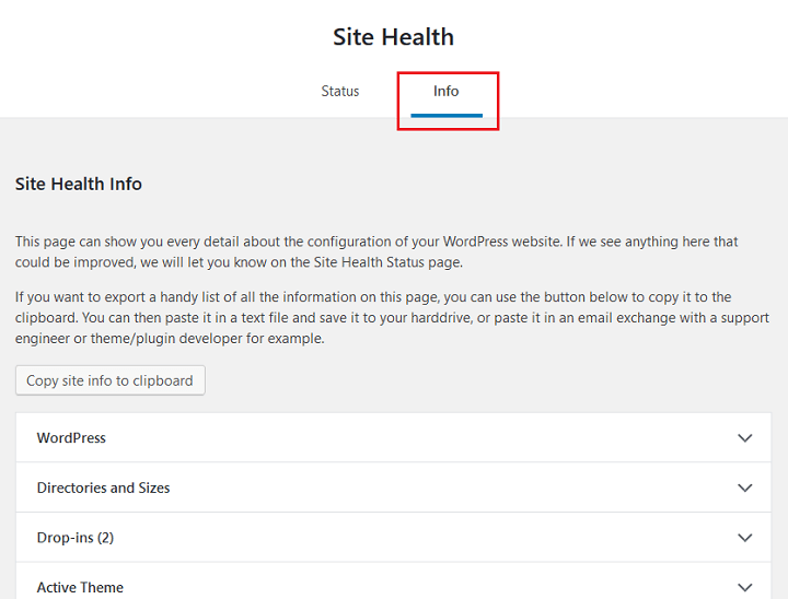 site-health-and-info-tab