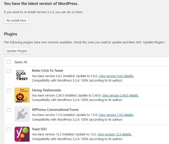 WordPress-Updates