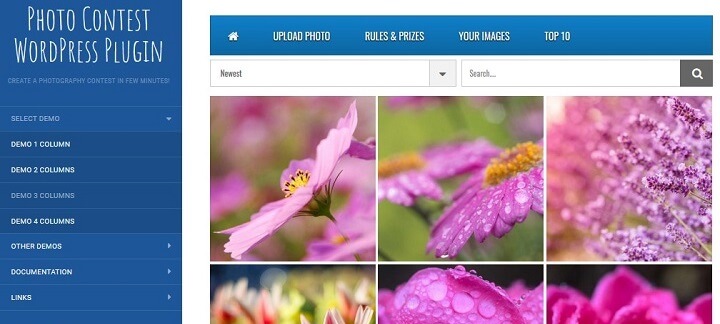 Wtyczka Wordpress konkursu fotograficznego