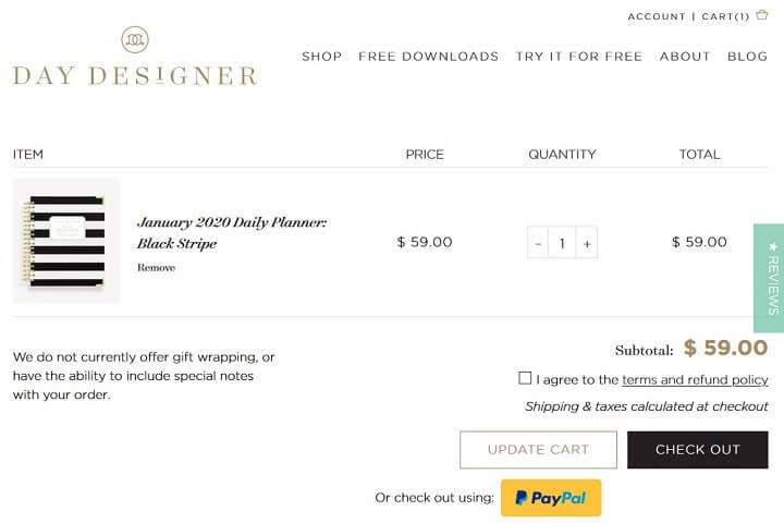 day designer - สินค้าในร้านค้าออนไลน์