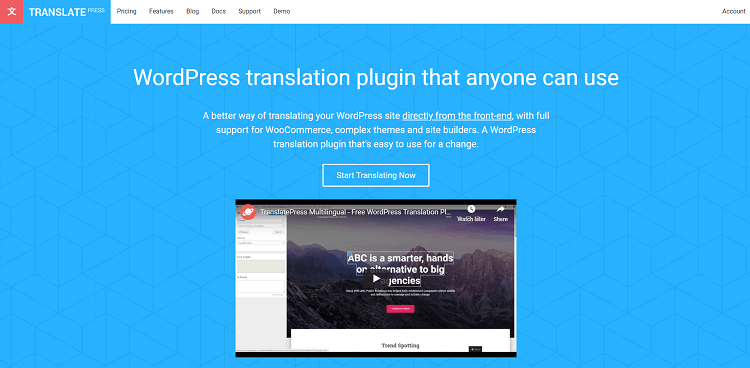 Plugin multilingue: TranslatePress