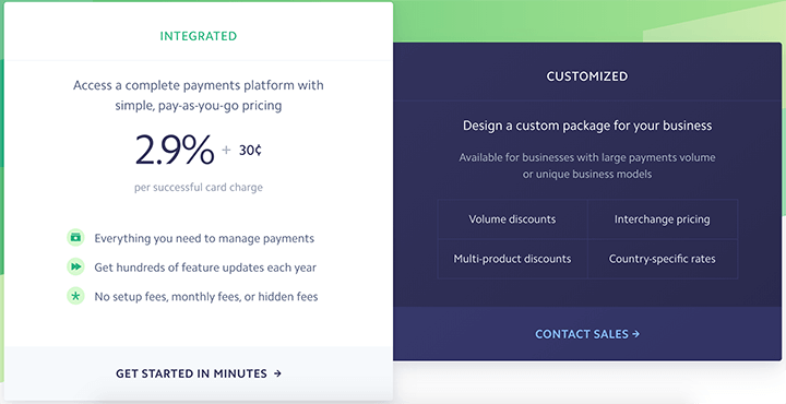 Tarifas de transacción de Stripe