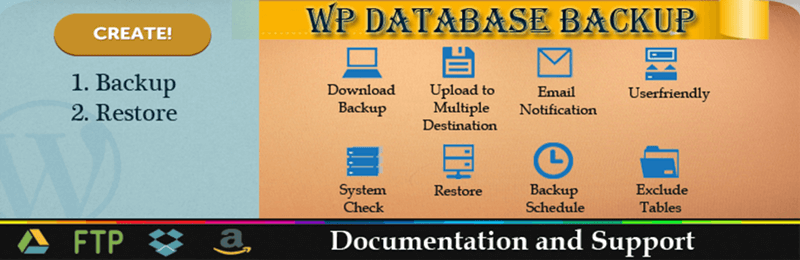 Intestazione di backup del database WP