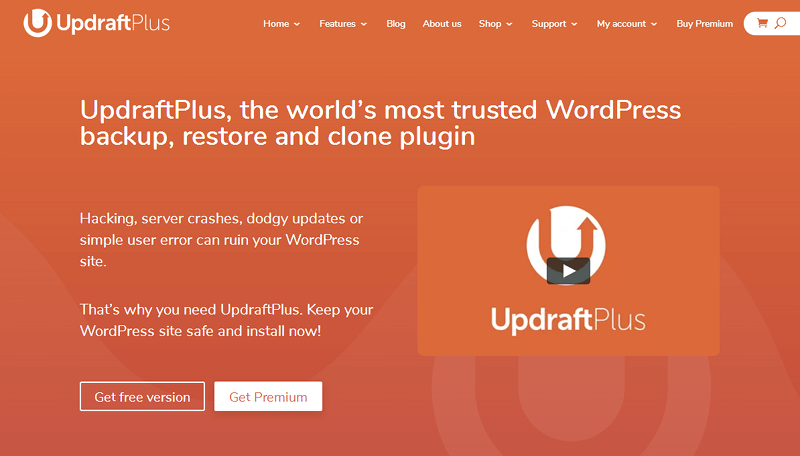 Домашняя страница UpdraftPlus