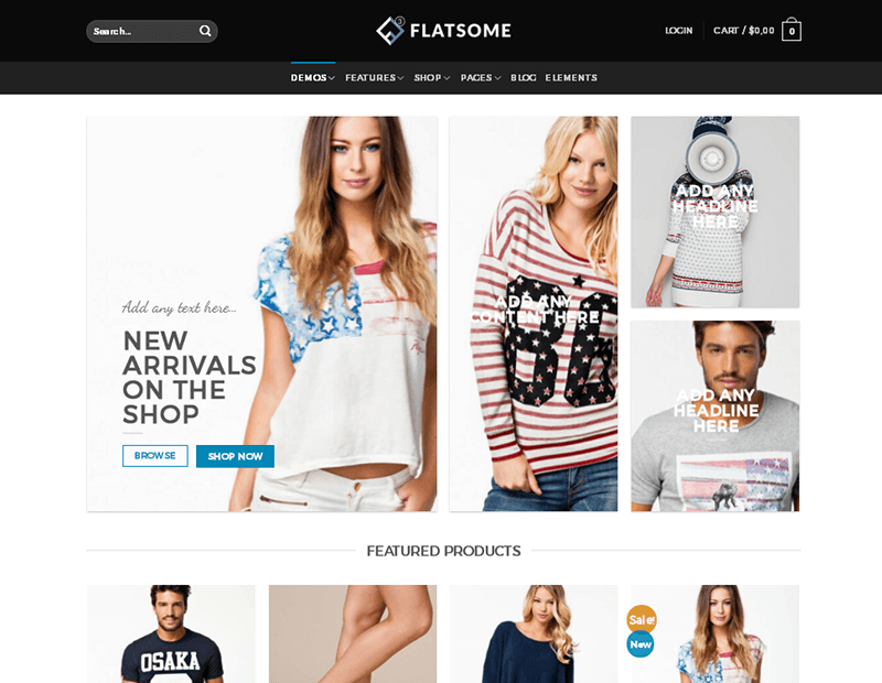 Flaches WordPress-Theme