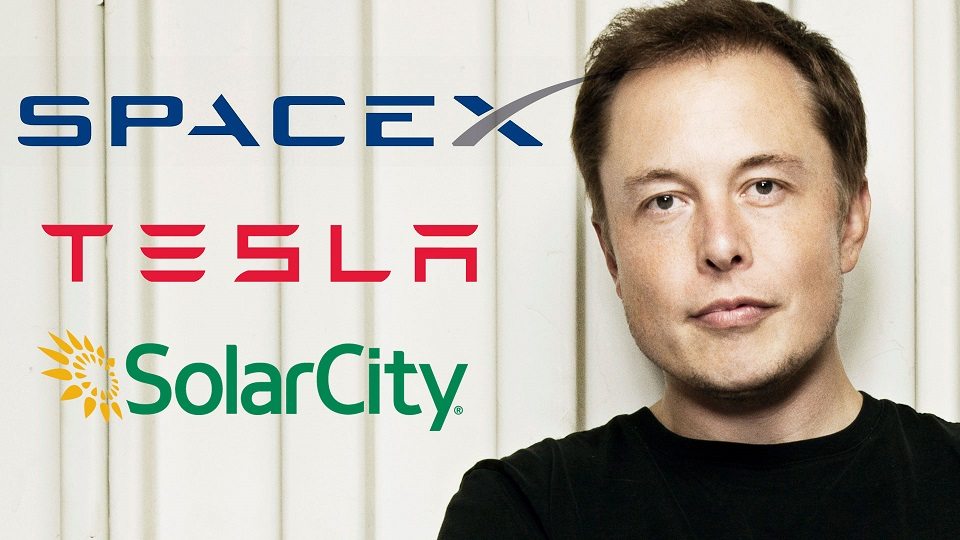 elon Musk jest założycielem i dyrektorem generalnym silników Tesla, Spacex i Solar City