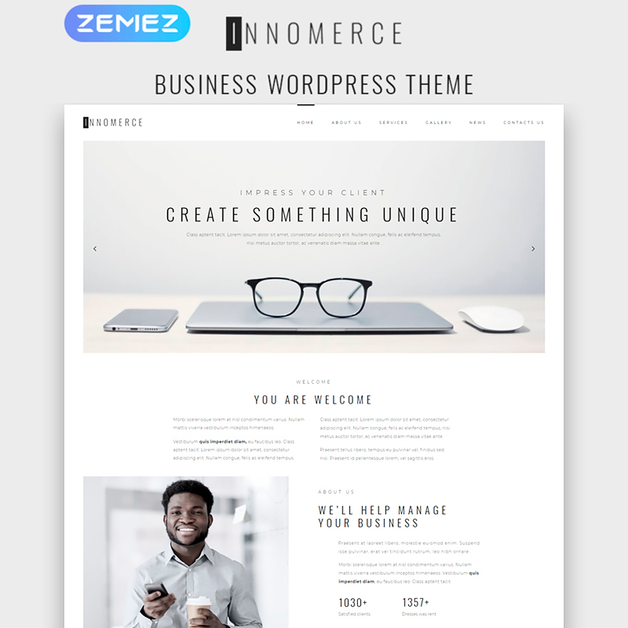 Innomerce - Tema WordPress Multiuso Minimal Elementor per affari